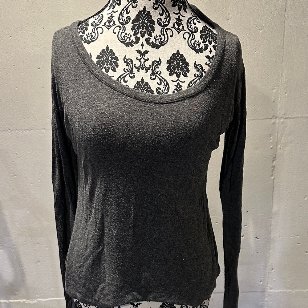 Brandy Melville Dark Gray Long Sleeve Top